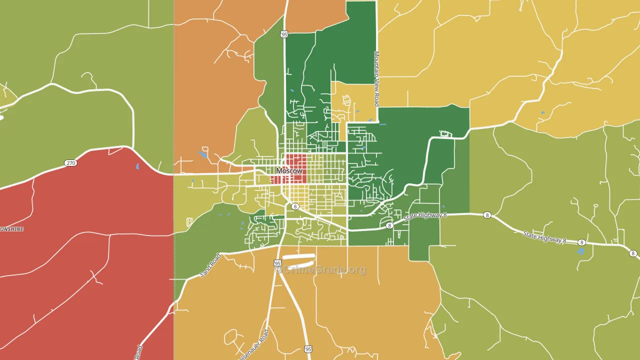 83843, ID Map of Drug-Related Crime Rates