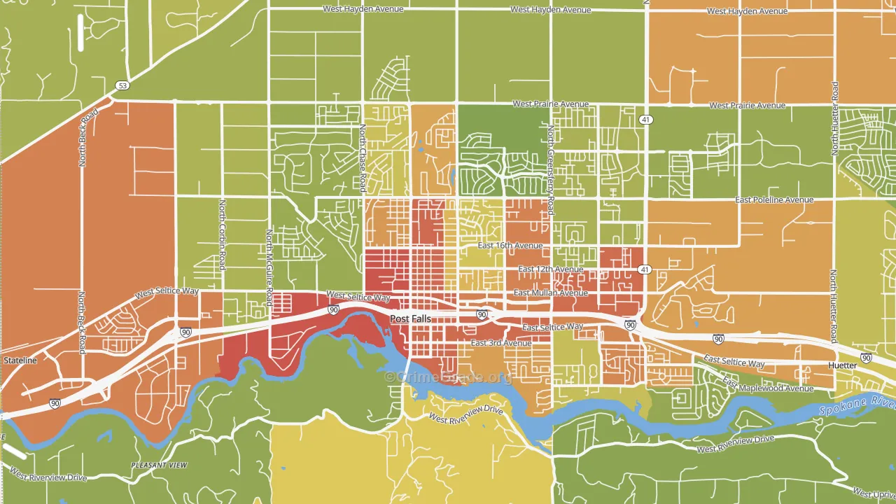 83854, ID Map of Drug-Related Crime Rates
