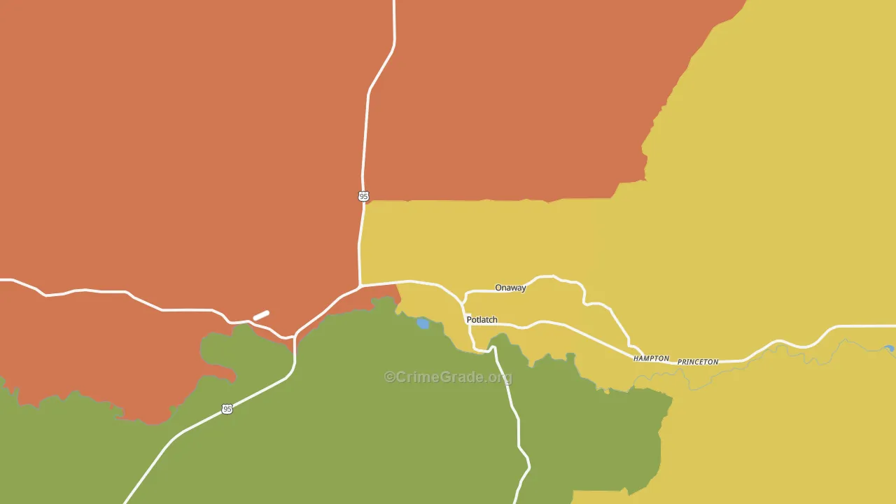 83855, ID Map of Drug-Related Crime Rates