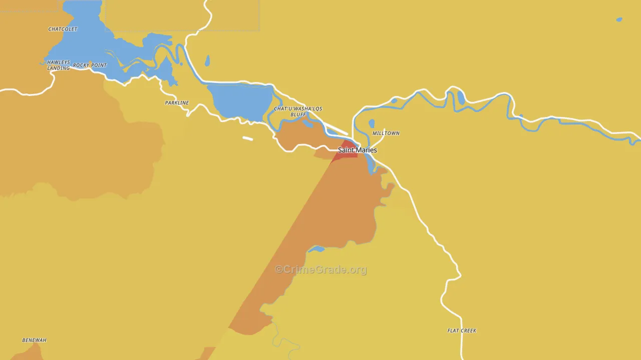 83861, ID Map of Drug-Related Crime Rates