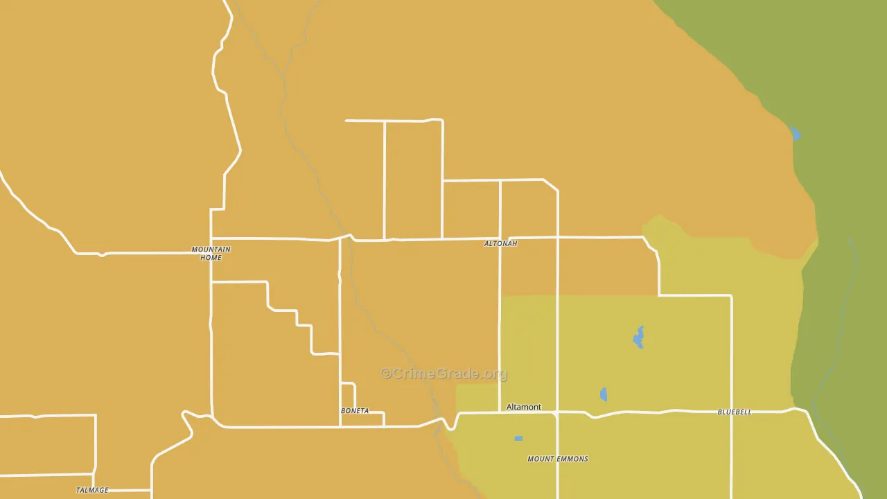 84002, UT Map of Drug-Related Crime Rates