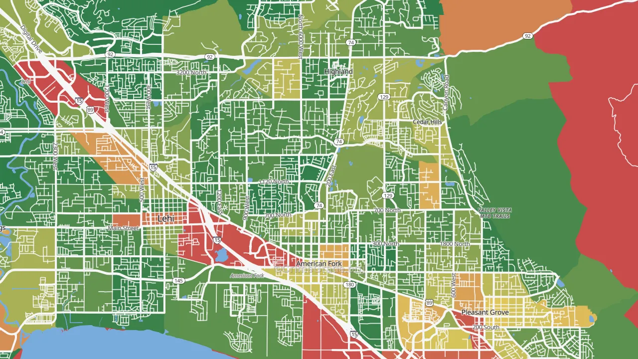 84003, UT Map of Drug-Related Crime Rates