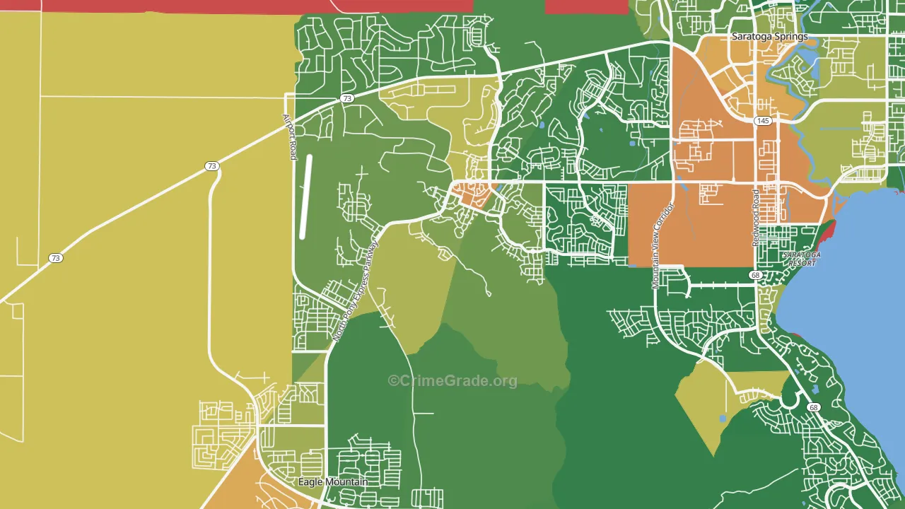 84005, UT Map of Drug-Related Crime Rates