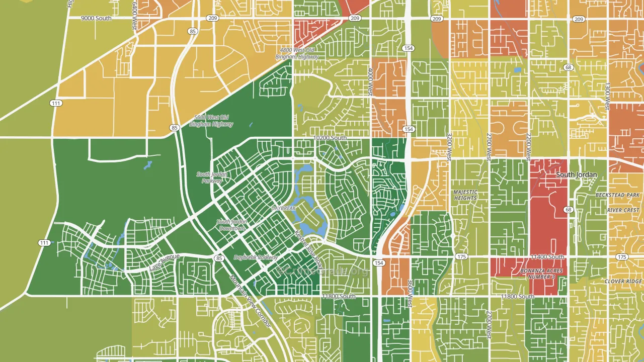 84009, UT Map of Drug-Related Crime Rates
