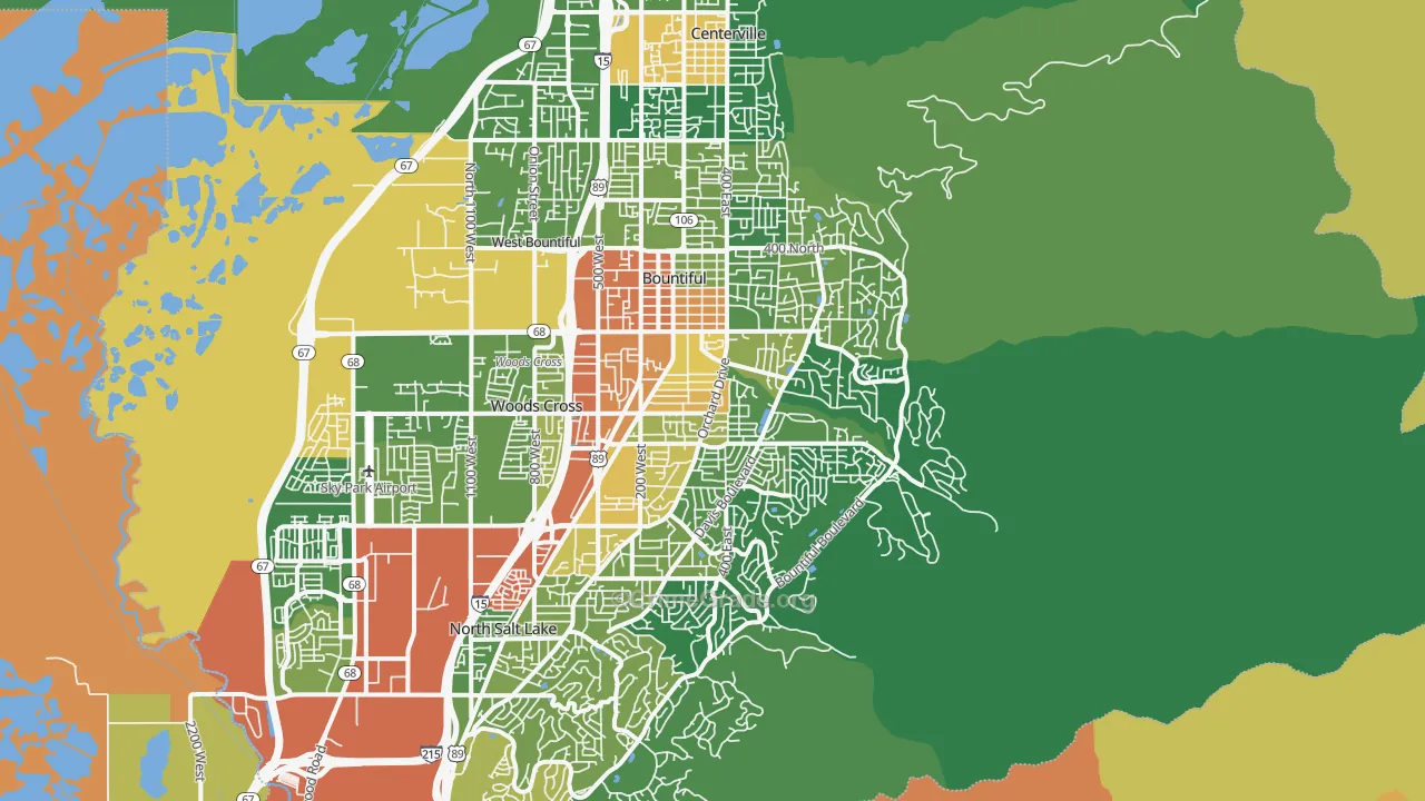 84010, UT Map of Drug-Related Crime Rates