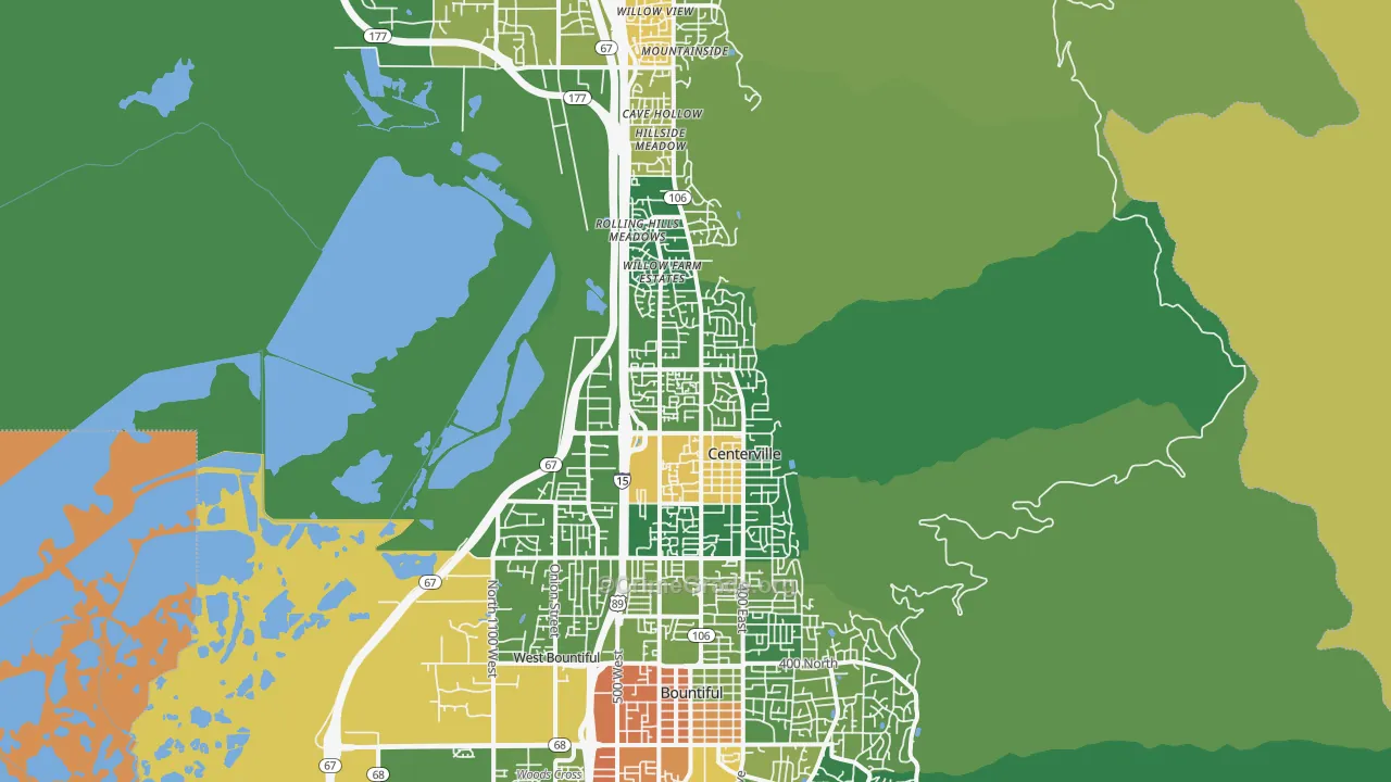 84014, UT Map of Drug-Related Crime Rates