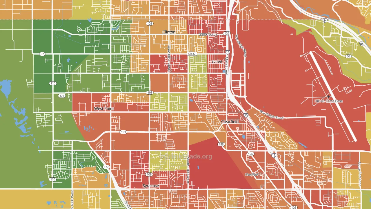 84015, UT Map of Drug-Related Crime Rates