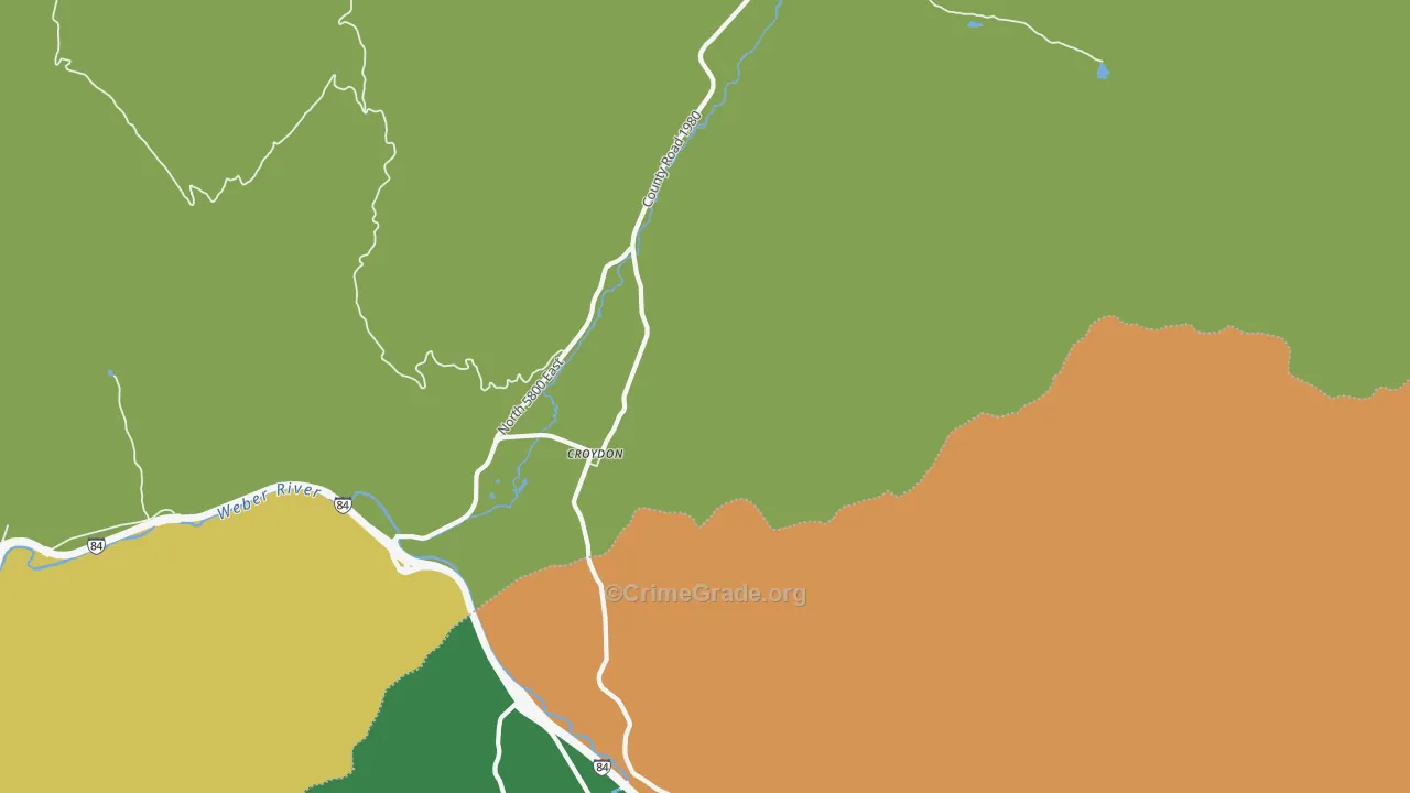 84018, UT Map of Drug-Related Crime Rates