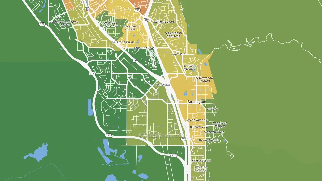 84025, UT Map of Drug-Related Crime Rates