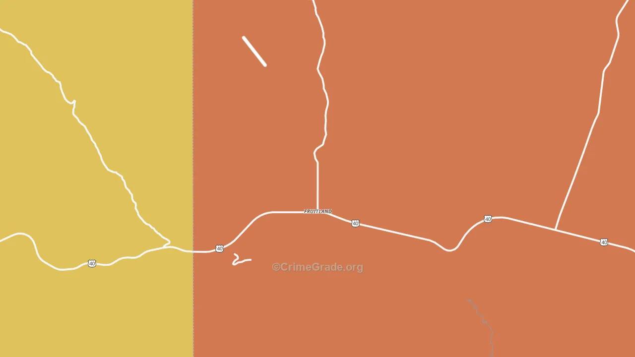 84027, UT Map of Drug-Related Crime Rates