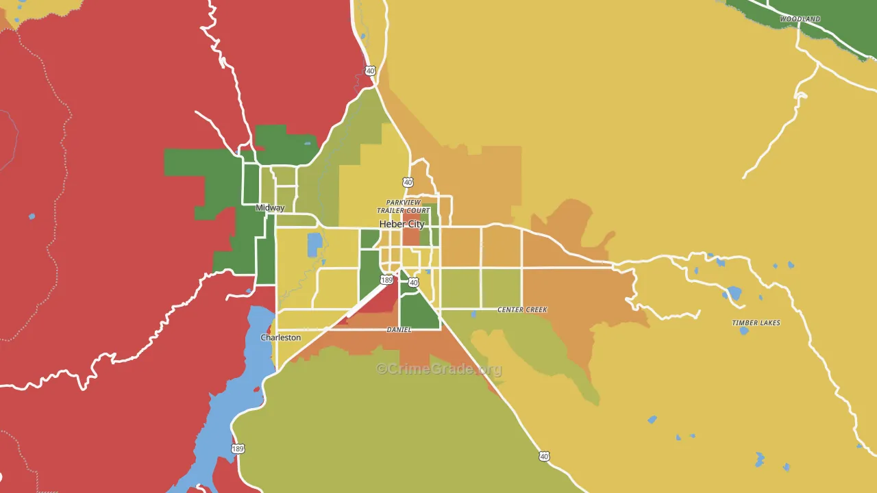 84032, UT Map of Drug-Related Crime Rates