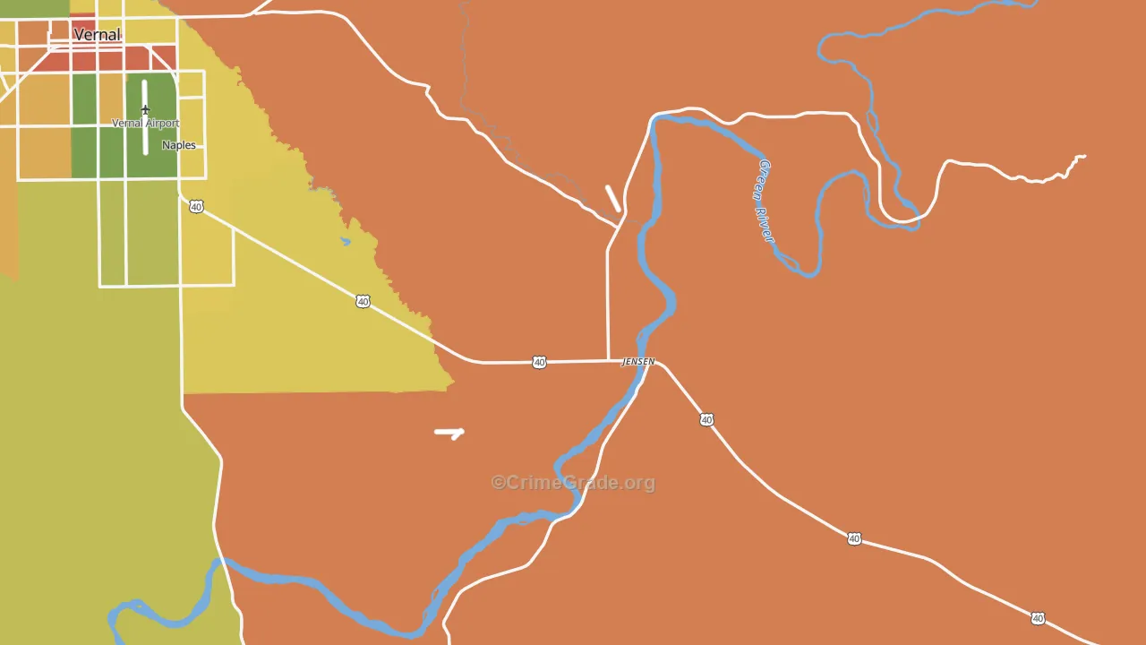 84035, UT Map of Drug-Related Crime Rates