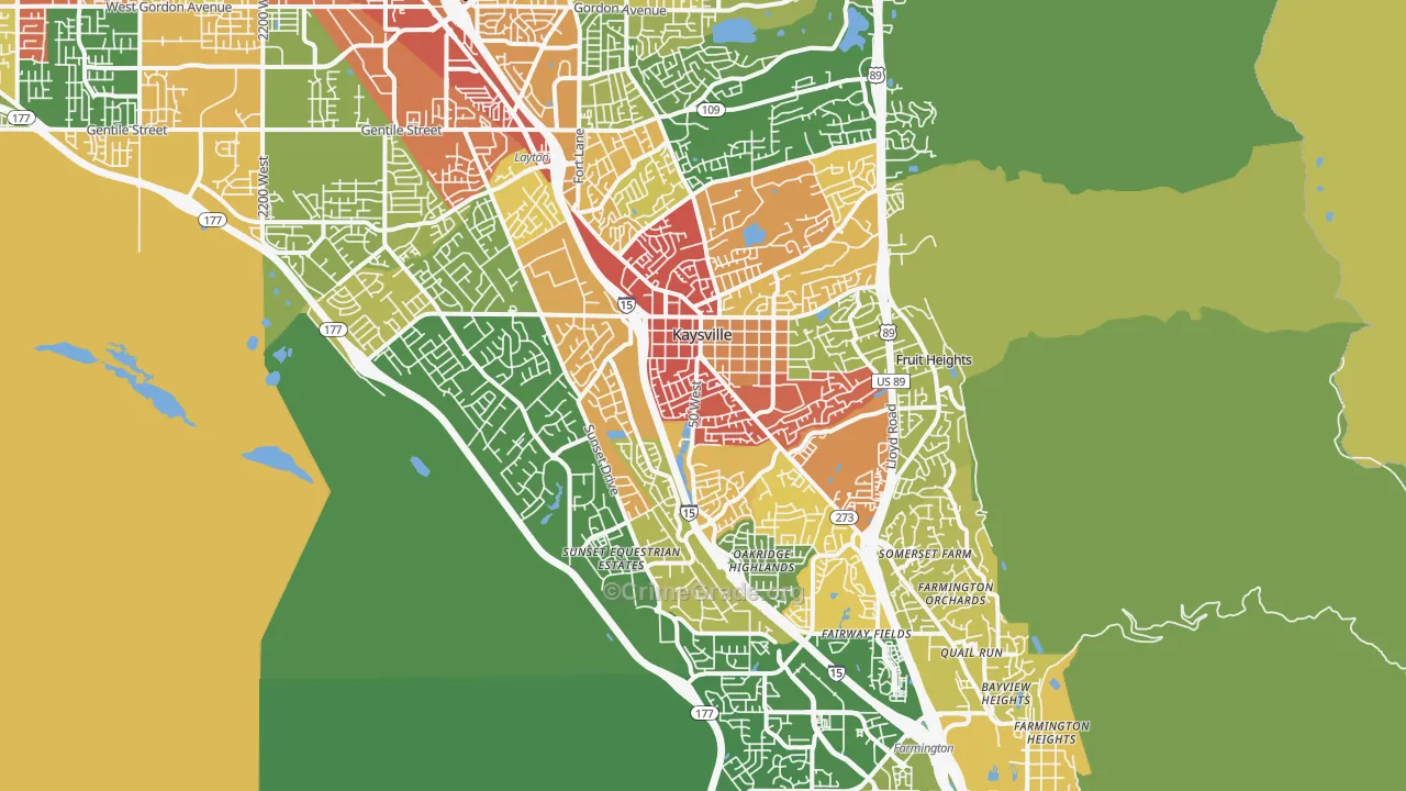 84037, UT Map of Drug-Related Crime Rates