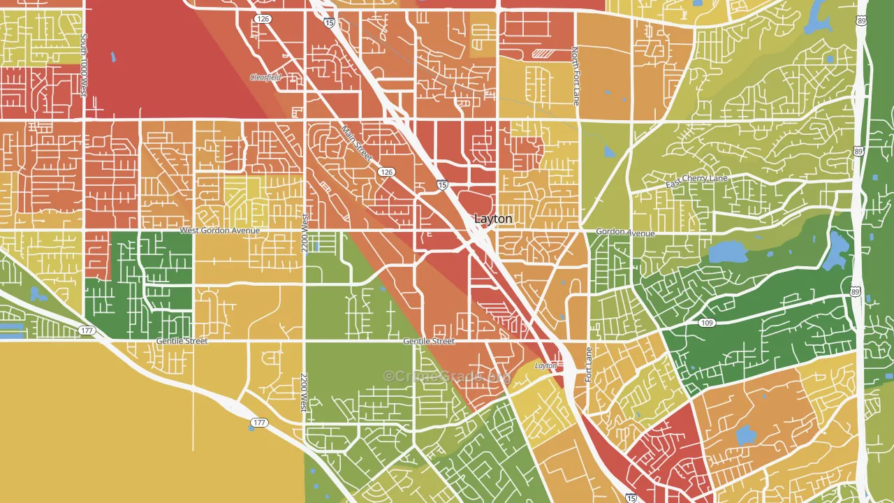 84041, UT Map of Drug-Related Crime Rates