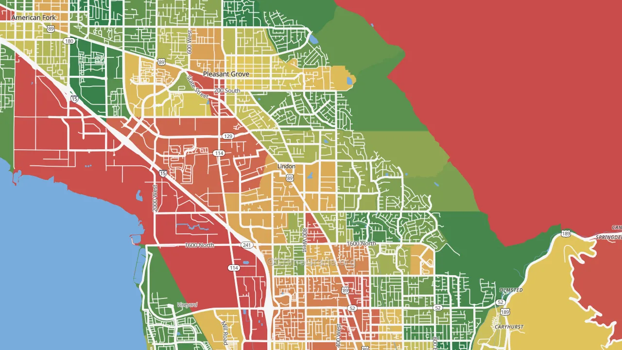 84042, UT Map of Drug-Related Crime Rates
