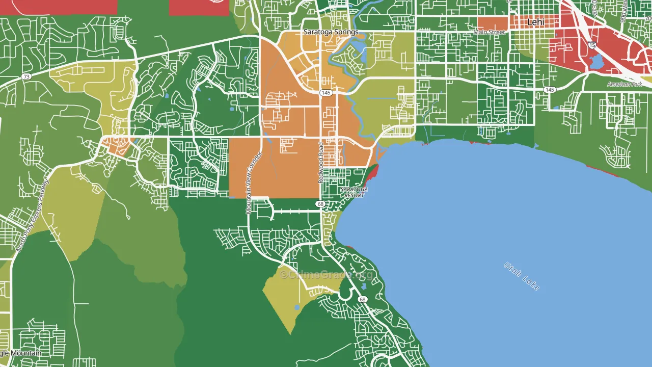84045, UT Map of Drug-Related Crime Rates