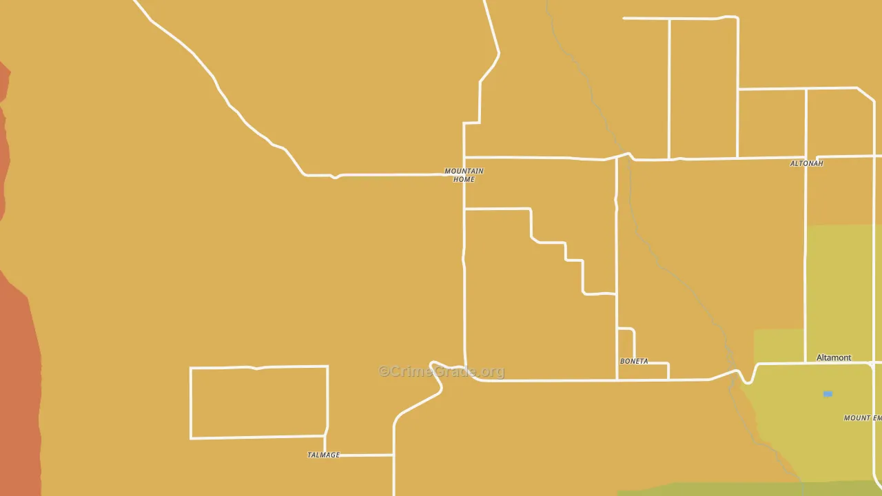 84051, UT Map of Drug-Related Crime Rates