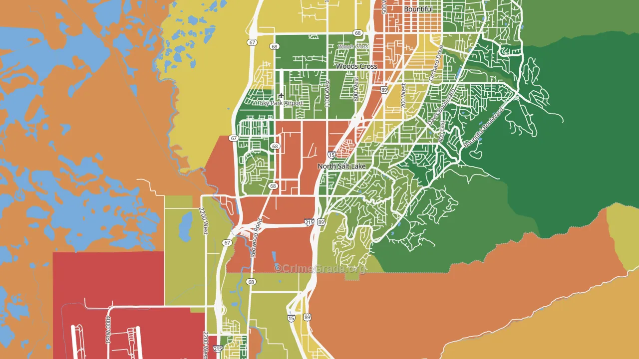 84054, UT Map of Drug-Related Crime Rates