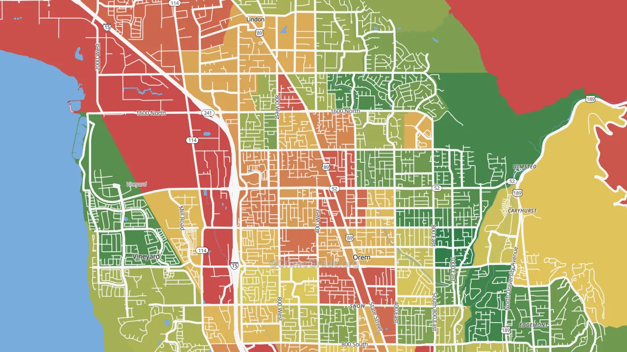 84057, UT Map of Drug-Related Crime Rates