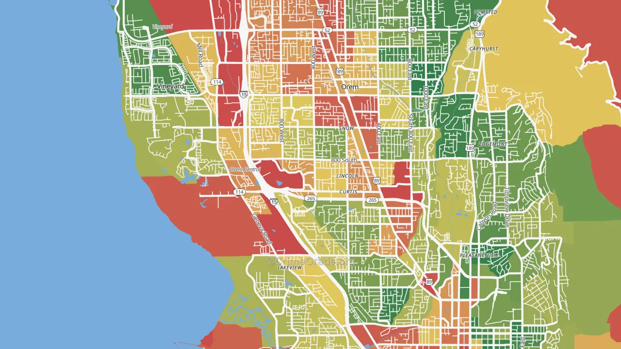 84058, UT Map of Drug-Related Crime Rates