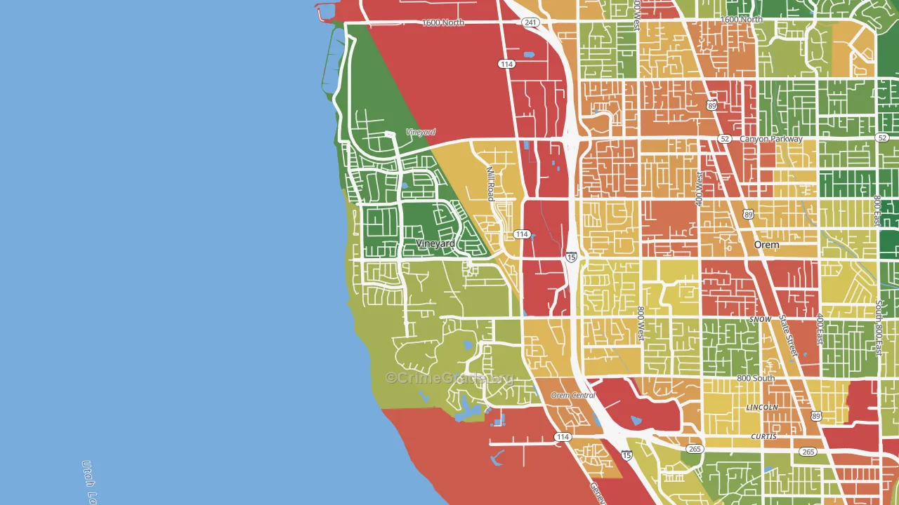 84059, UT Map of Drug-Related Crime Rates