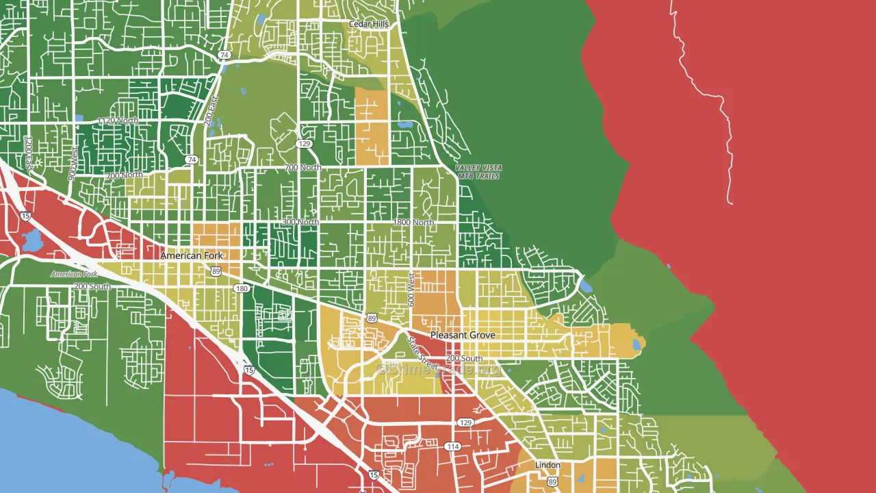 84062, UT Map of Drug-Related Crime Rates
