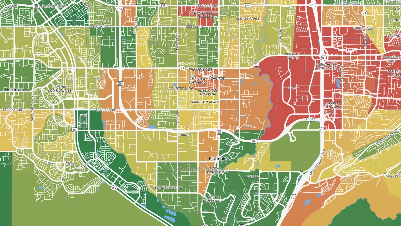 84065, UT Map of Drug-Related Crime Rates
