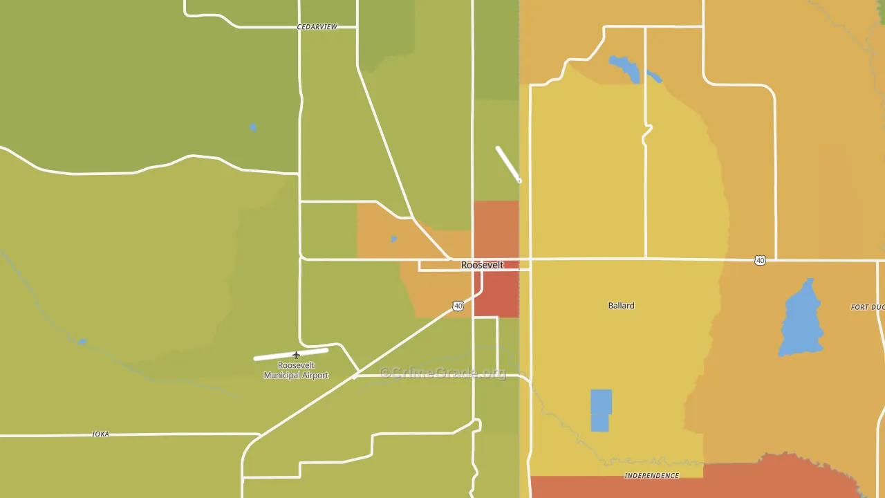 84066, UT Map of Drug-Related Crime Rates