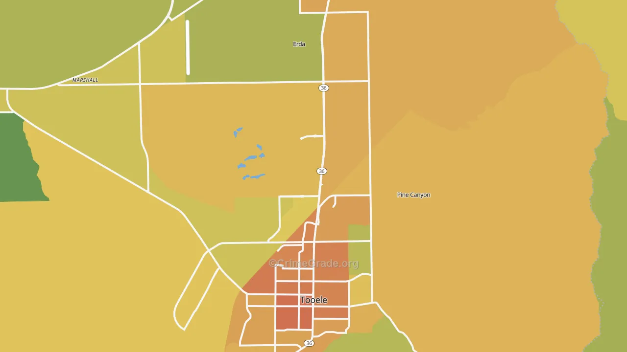 84074, UT Map of Drug-Related Crime Rates