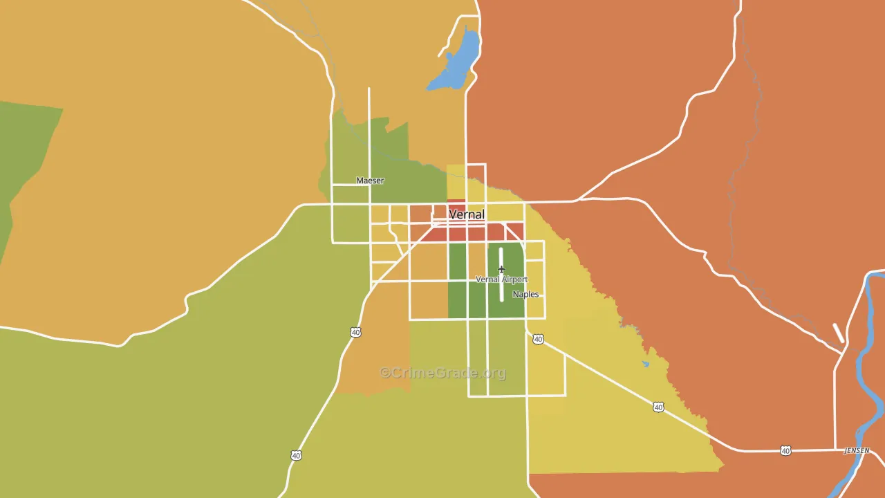 84078, UT Map of Drug-Related Crime Rates