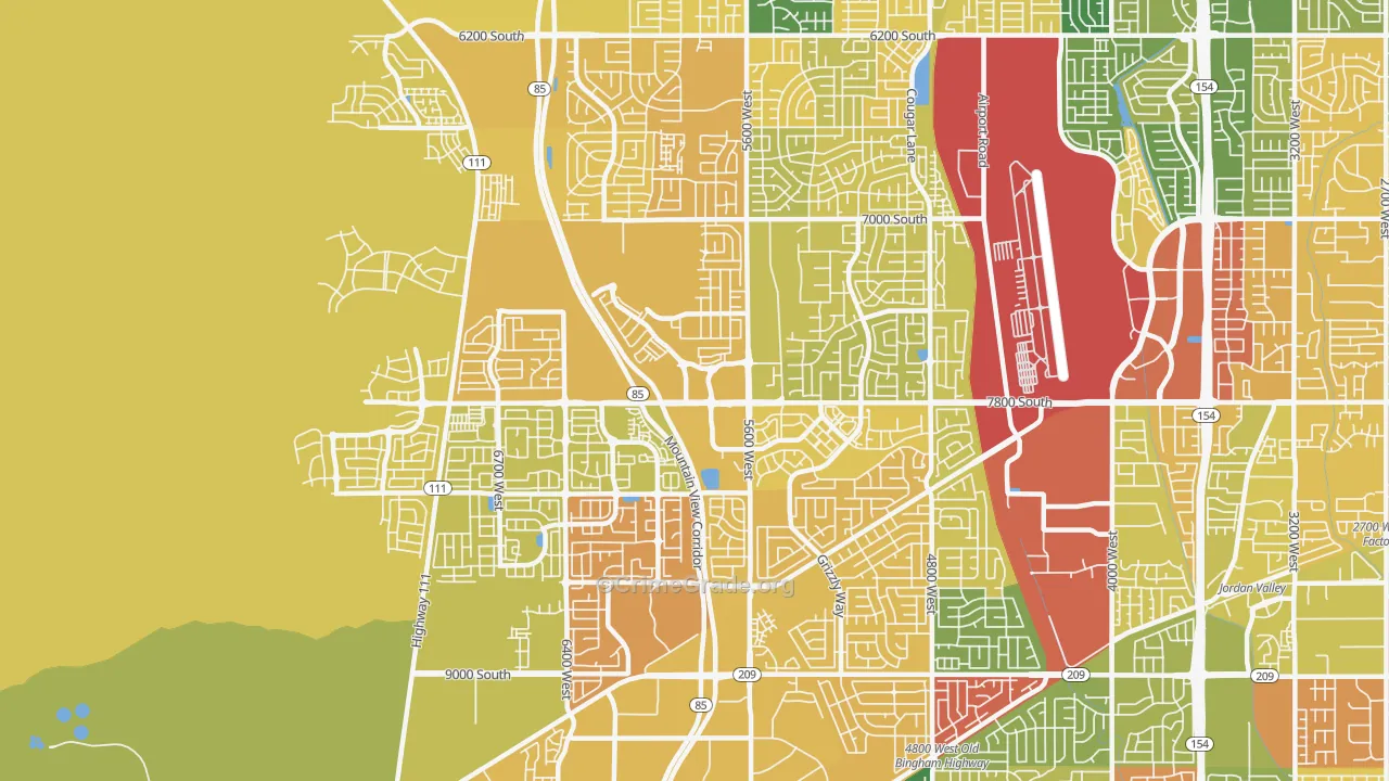84081, UT Map of Drug-Related Crime Rates