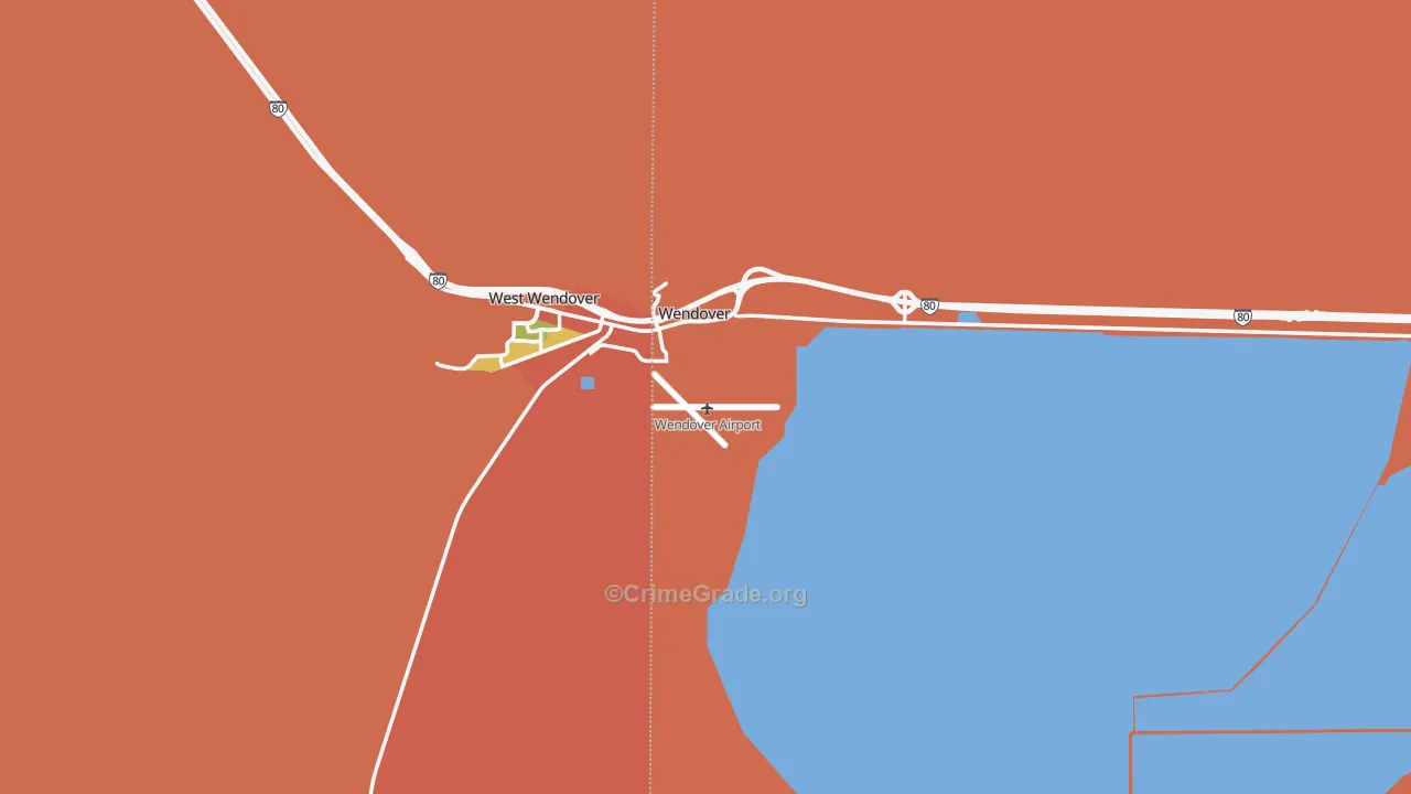 84083, UT Map of Drug-Related Crime Rates