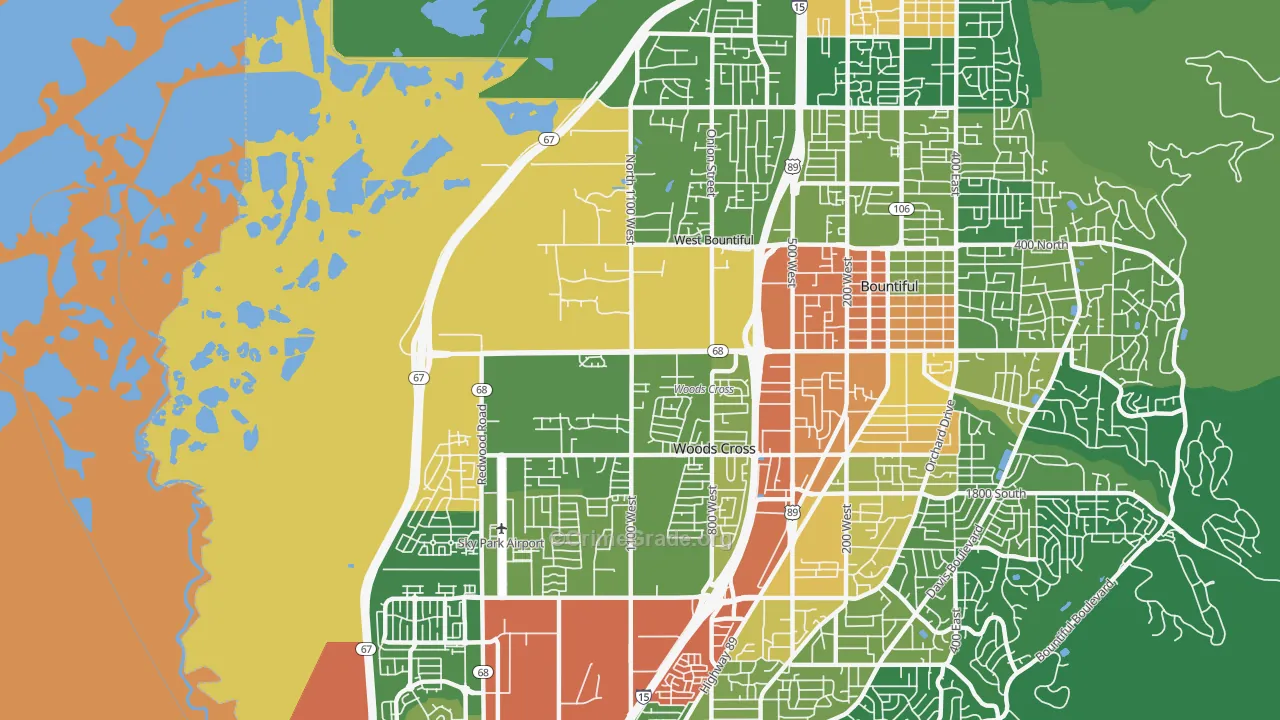 84087, UT Map of Drug-Related Crime Rates