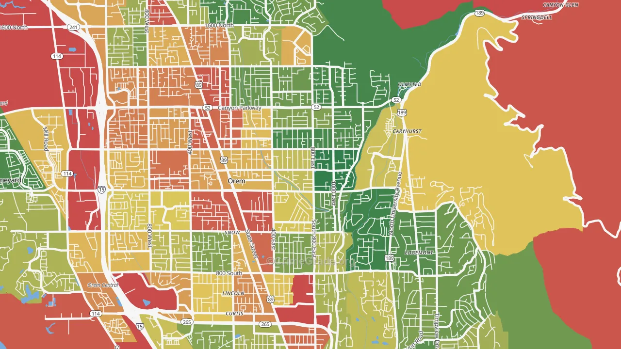 84097, UT Map of Drug-Related Crime Rates
