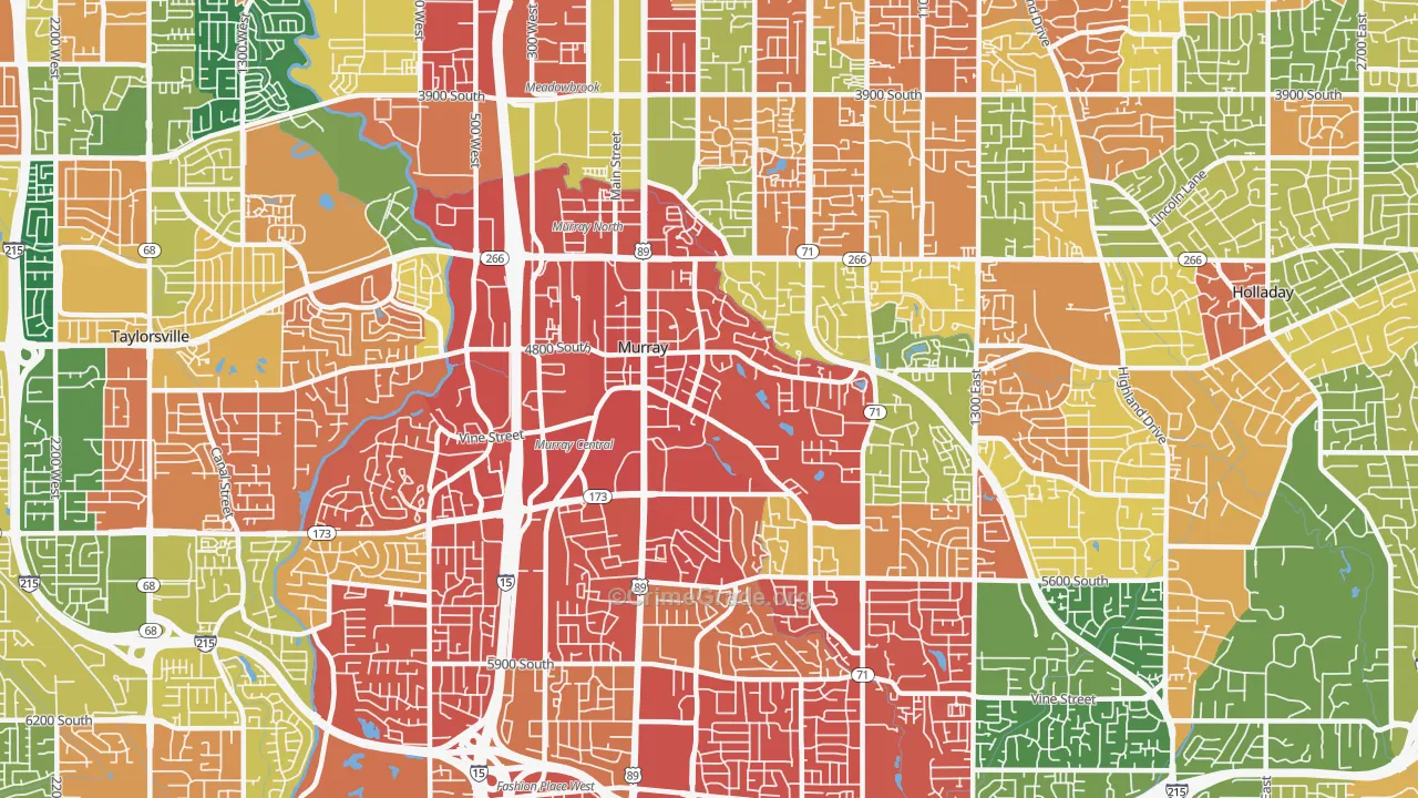84107, UT Map of Drug-Related Crime Rates