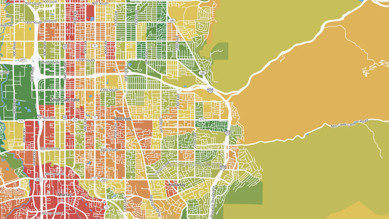 84109, UT Map of Drug-Related Crime Rates