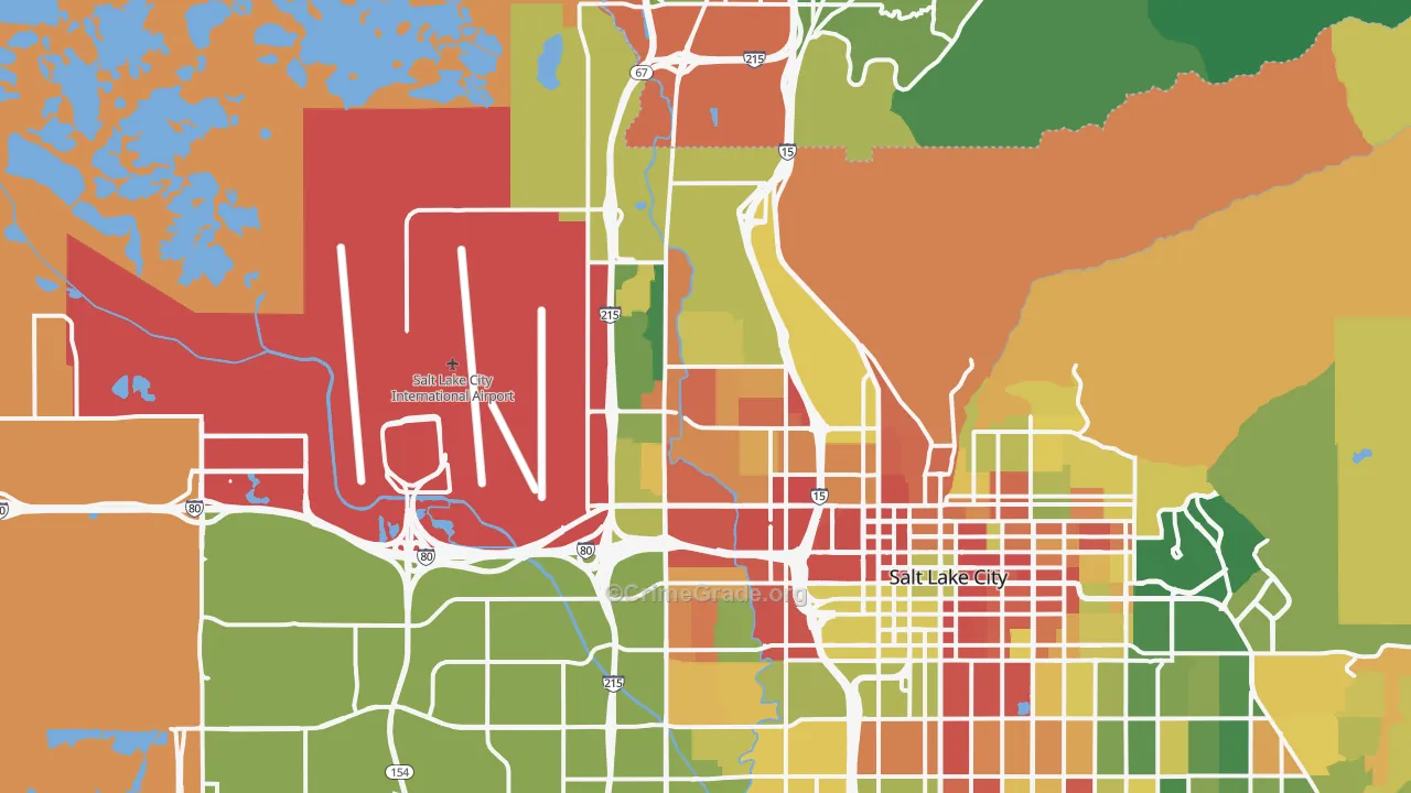 84116, UT Map of Drug-Related Crime Rates