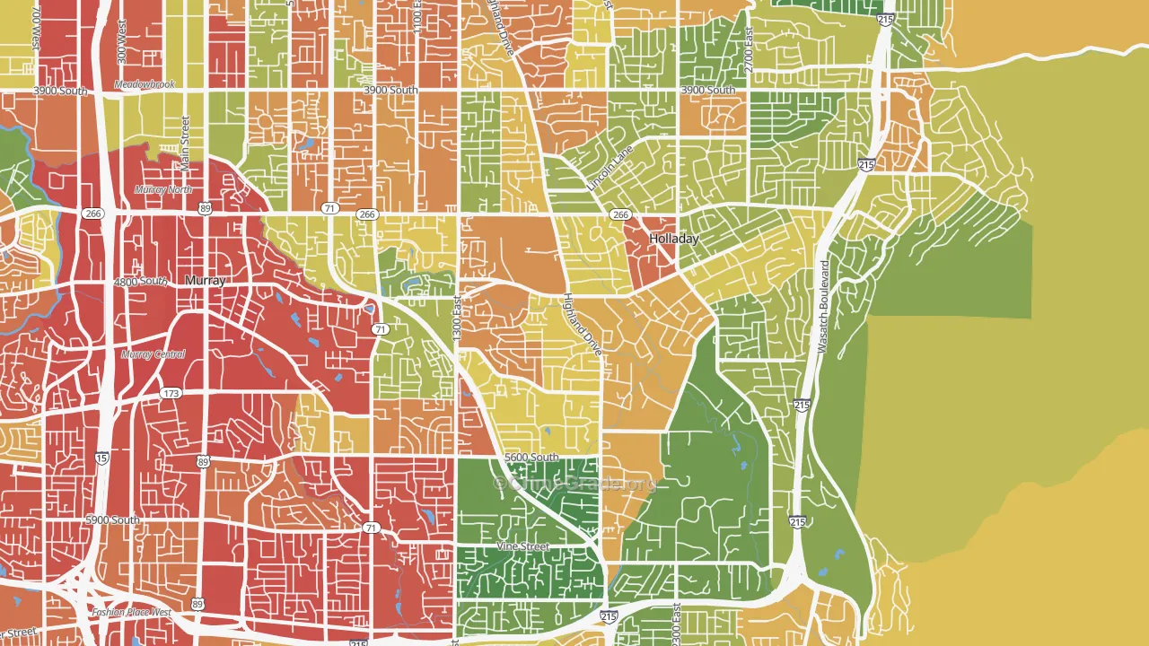 84117, UT Map of Drug-Related Crime Rates
