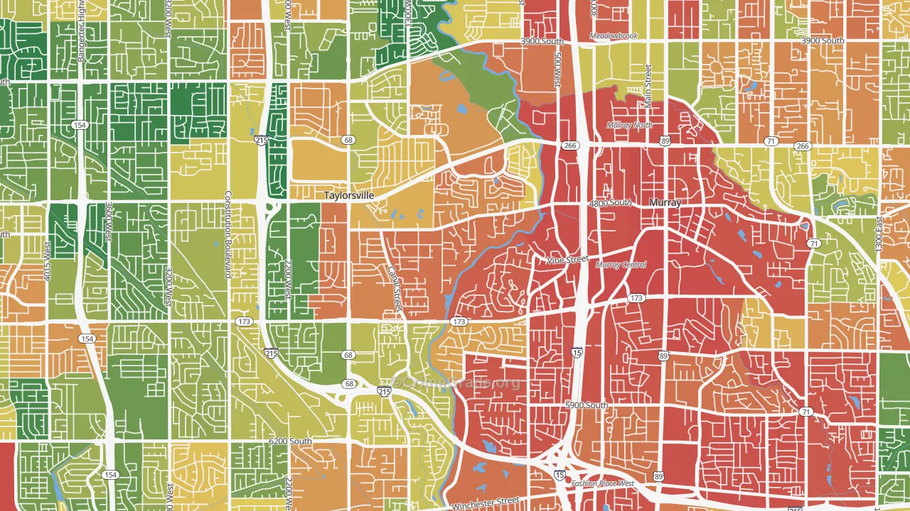 84123, UT Map of Drug-Related Crime Rates
