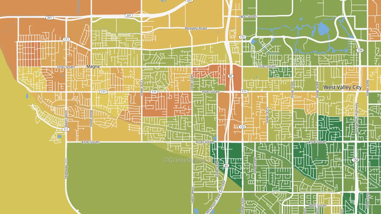 84128, UT Map of Drug-Related Crime Rates