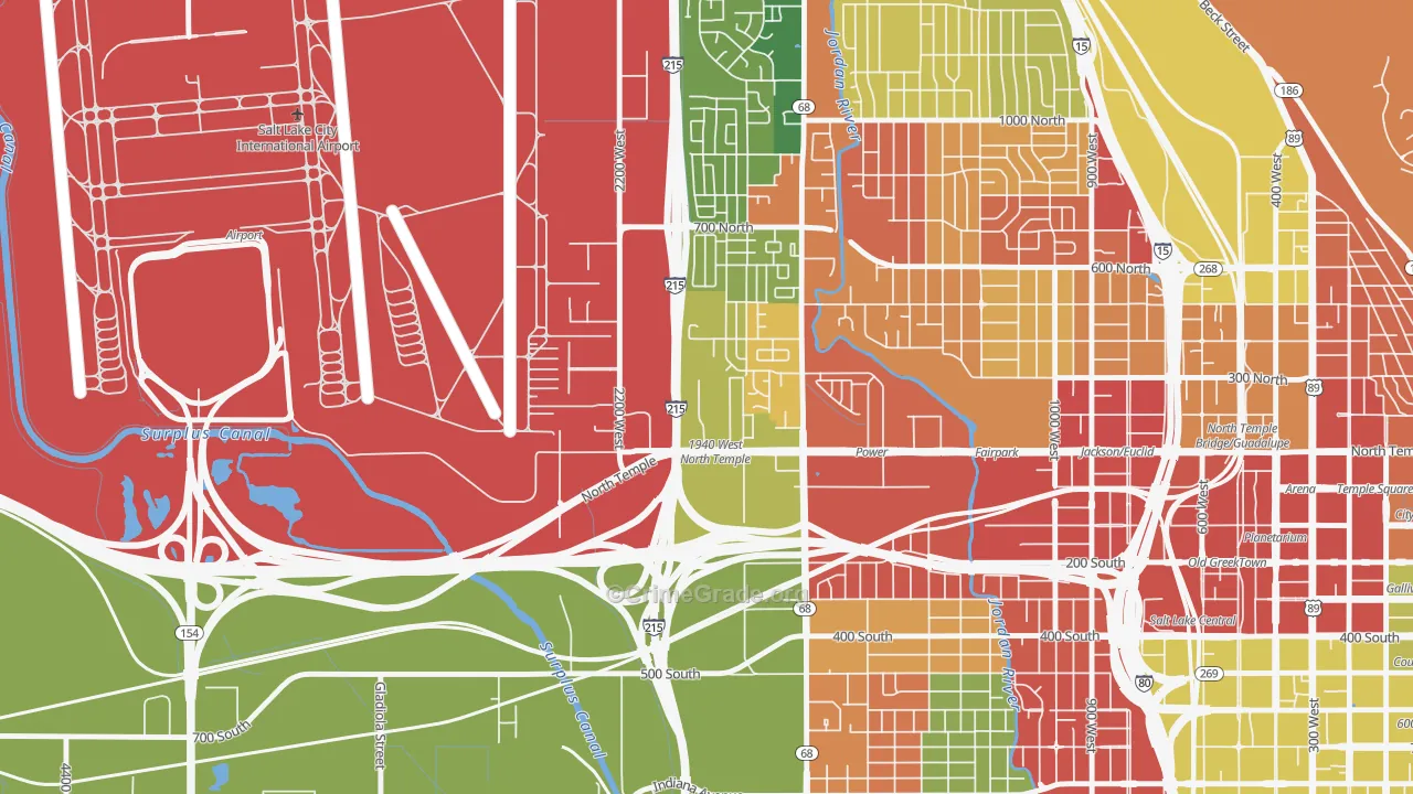 84134, UT Map of Drug-Related Crime Rates