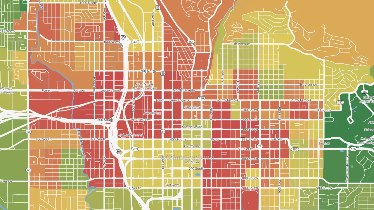 84144, UT Map of Drug-Related Crime Rates