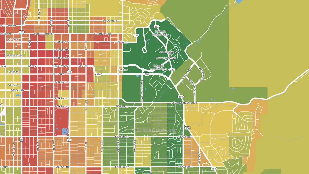 84148, UT Map of Drug-Related Crime Rates