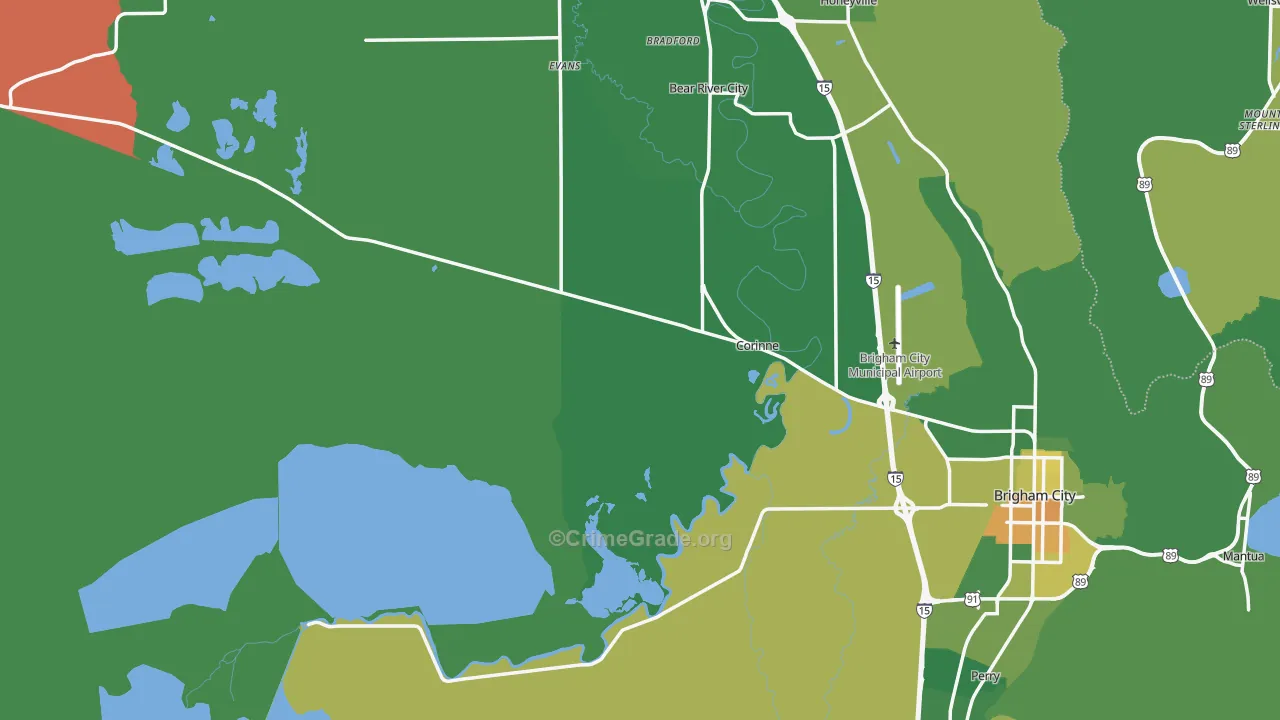 84307, UT Map of Drug-Related Crime Rates