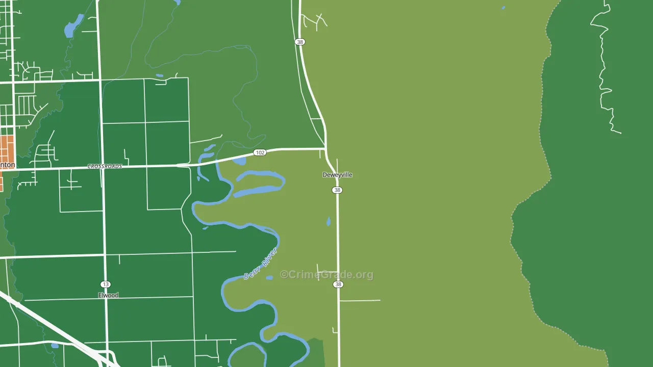 84309, UT Map of Drug-Related Crime Rates