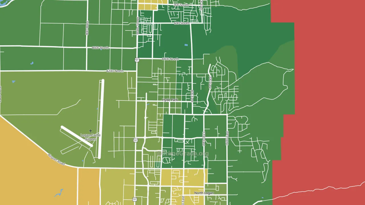 84318, UT Map of Drug-Related Crime Rates