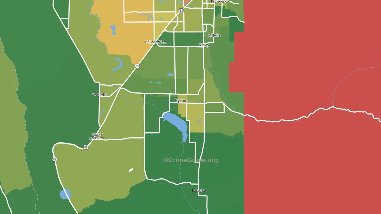 84319, UT Map of Drug-Related Crime Rates