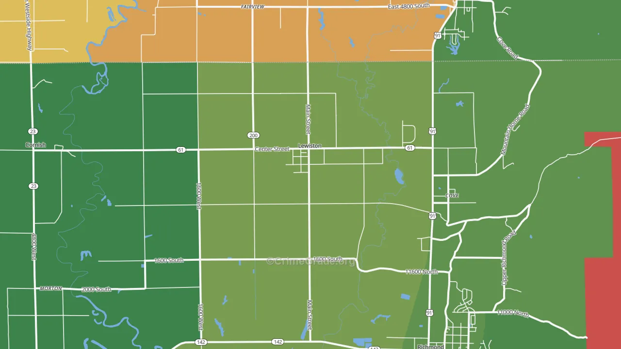 84320, UT Map of Drug-Related Crime Rates