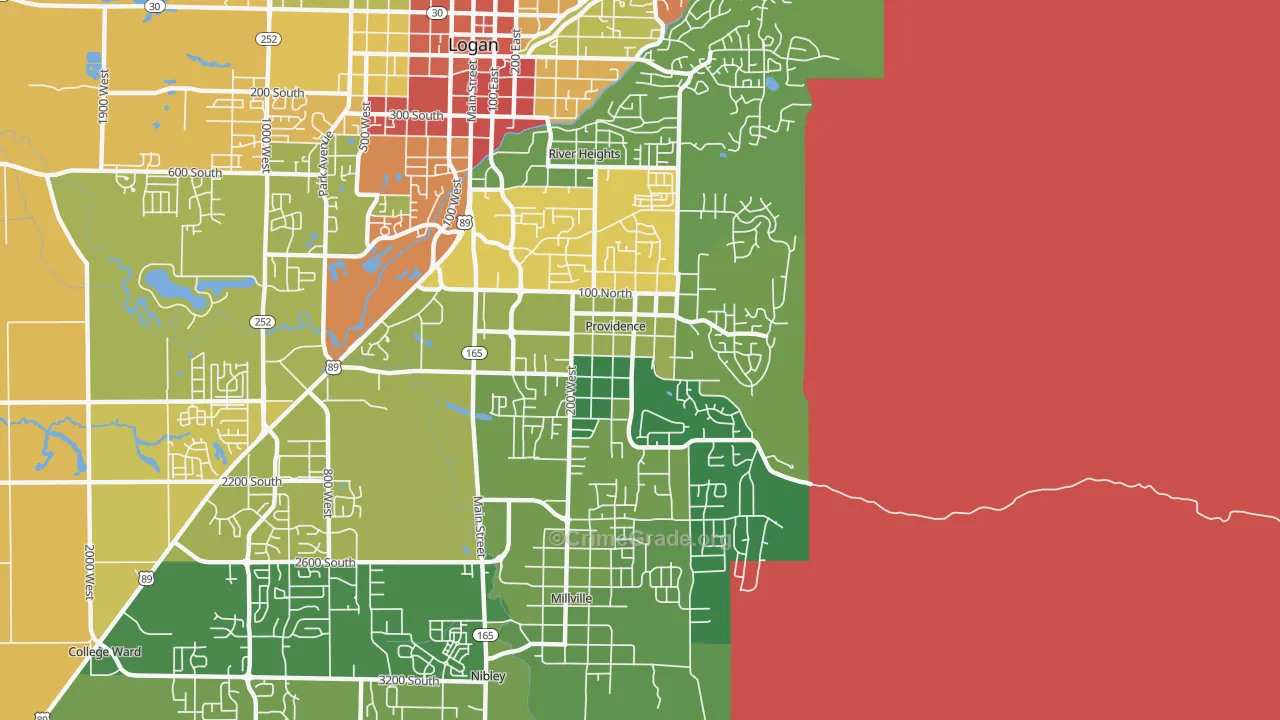 84332, UT Map of Drug-Related Crime Rates