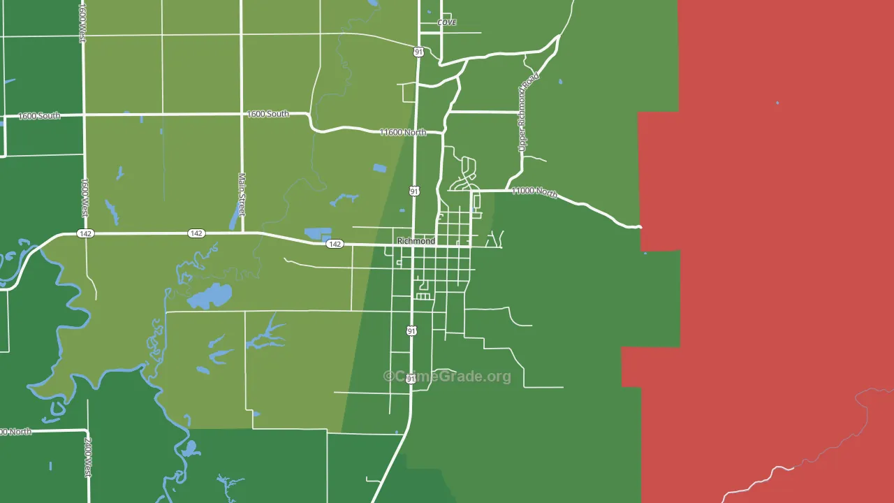 84333, UT Map of Drug-Related Crime Rates